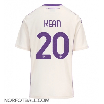 Billige Fotballdrakt Fiorentina Moise Kean #20 Replika Bortedrakt 2025-26 Kortermet